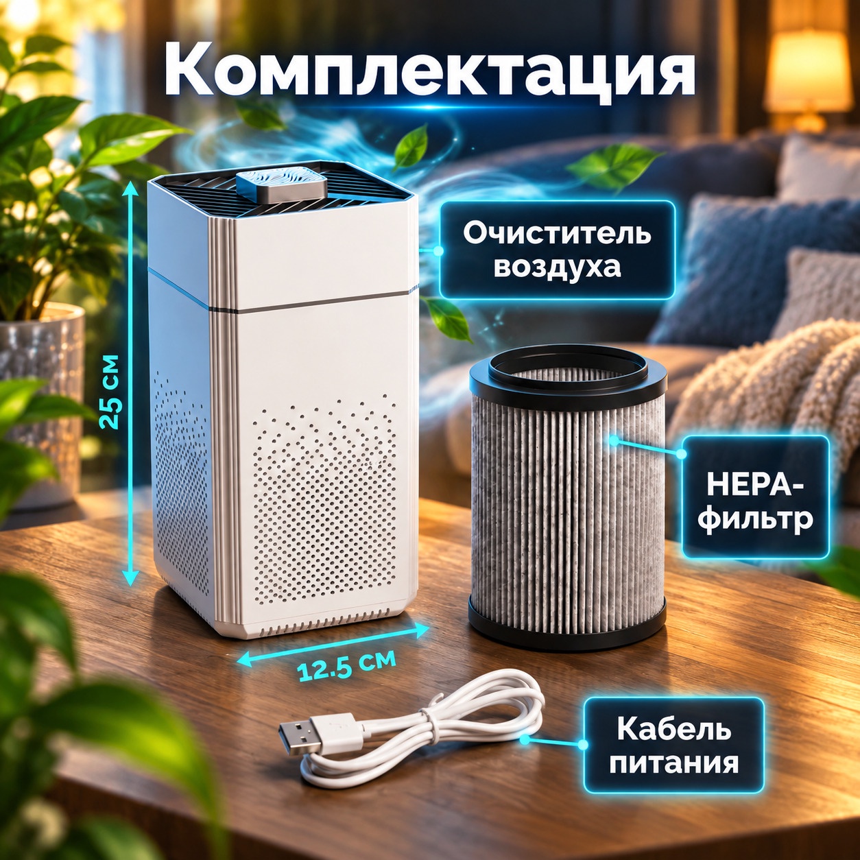 Характеристики очистителя воздуха